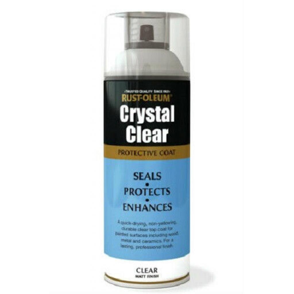 Rustoleum CRYSTAL CLEAR MATT FINISH Fast Dry Spray Paint LACQUER
