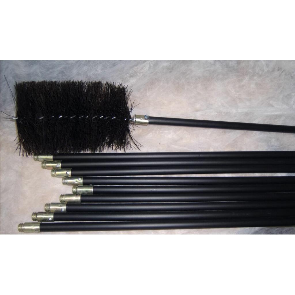 6 inch x 30ft Long Flue Brush Chimney Soot Cleaning Sweeping Set Drain 