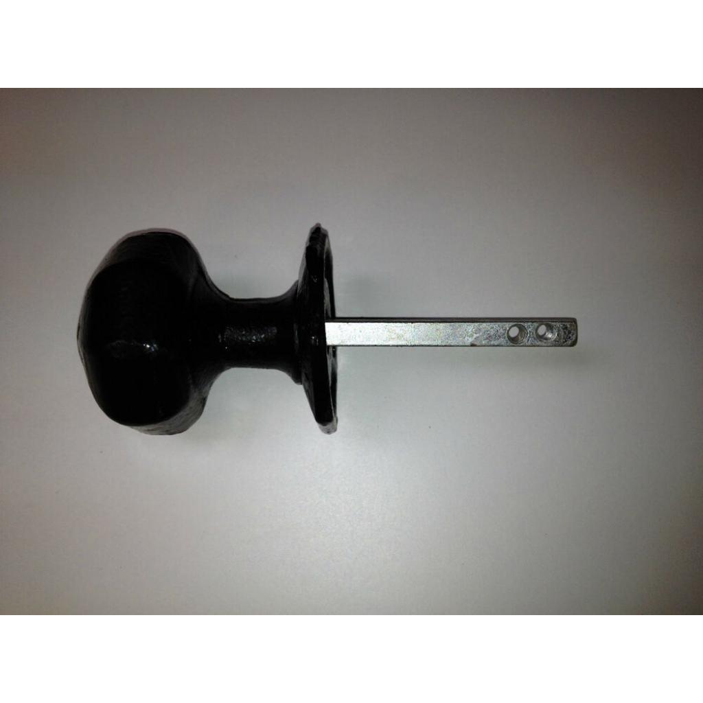 Black Antique Cast Wrought Iron Octagon Rim Mortice Knob Door Knobs