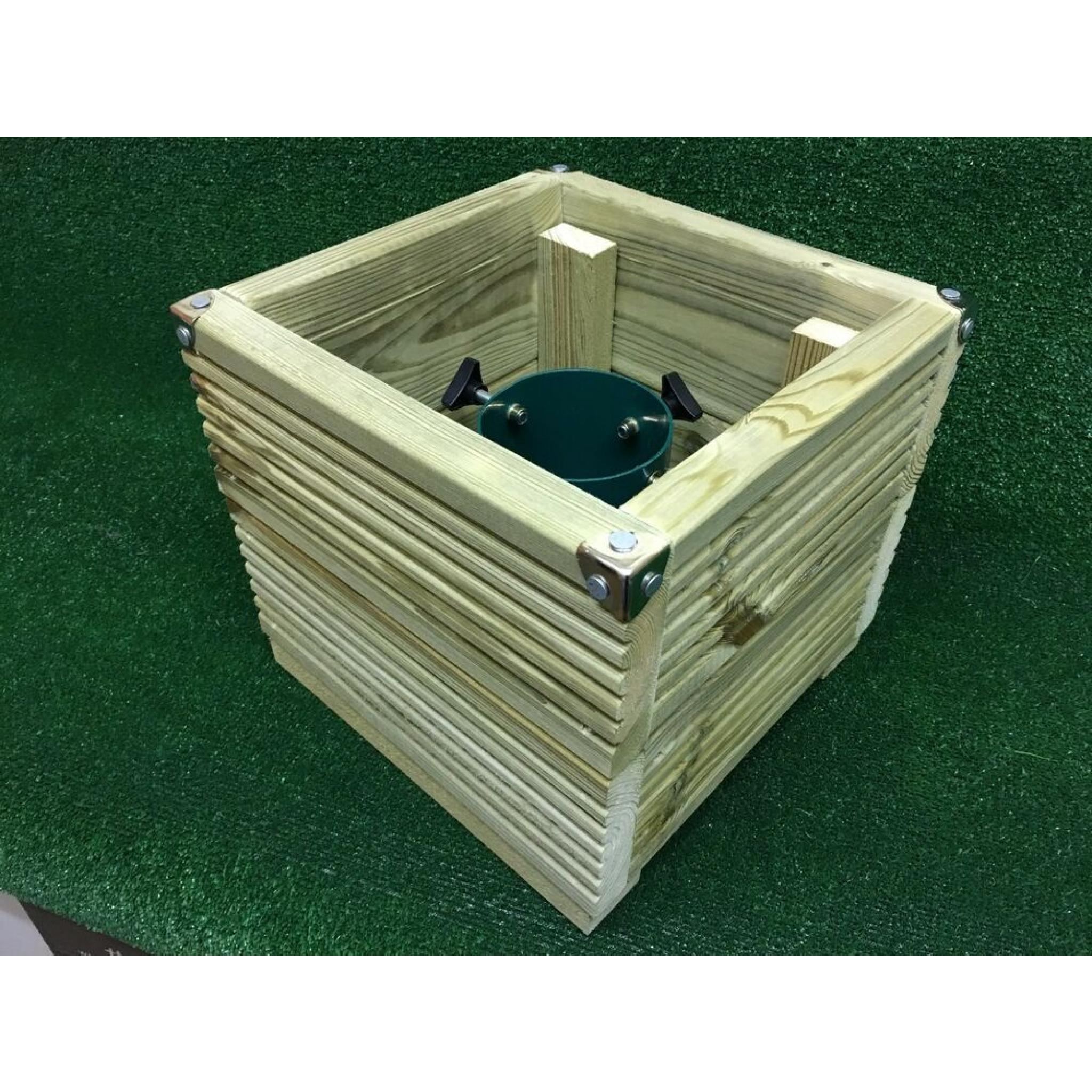 Luxury Wooden Christmas Tree Stand 30cm Square up to 4.5" Trunk Real