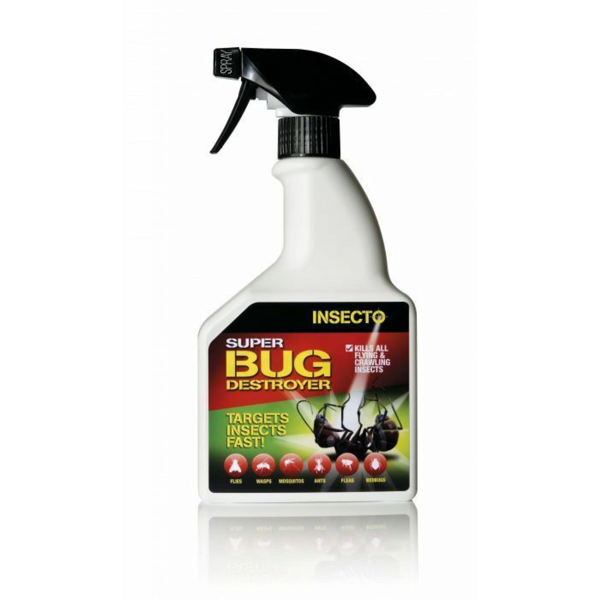 INSECTO SUPER BUG DESTROYER Killer Spray Strong 500ML Ready to Use
