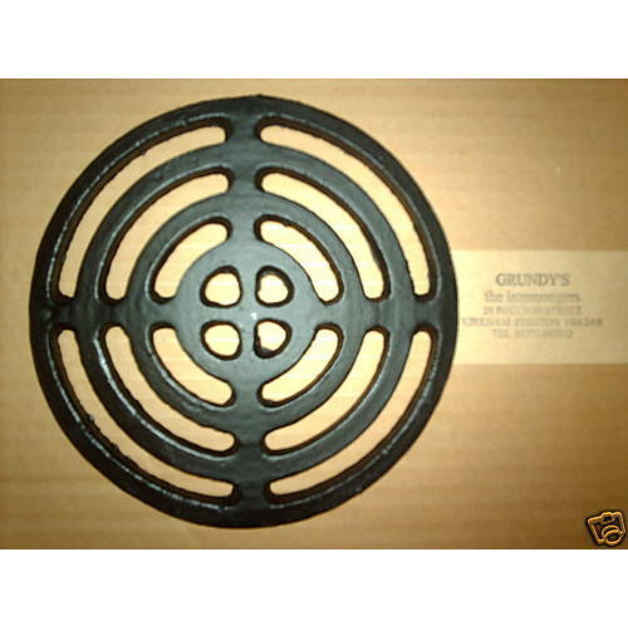 4/" ROUND Cast Iron Gully Grid Driveway Drain Cover Metal Wrought Gutter !NEW