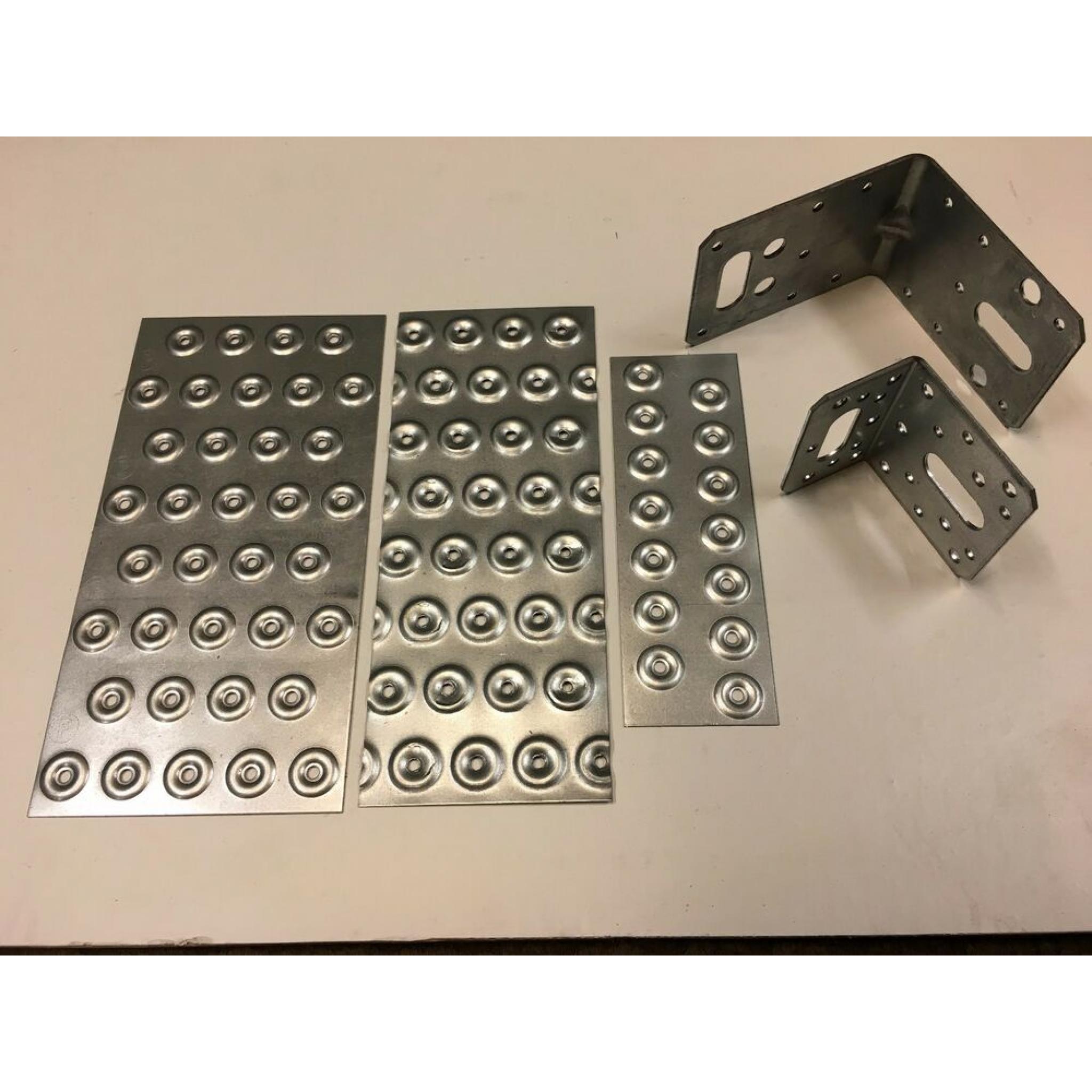 HEAVY DUTY Galvanised Steel Metal Angle Bracket Repair Mending Plates L