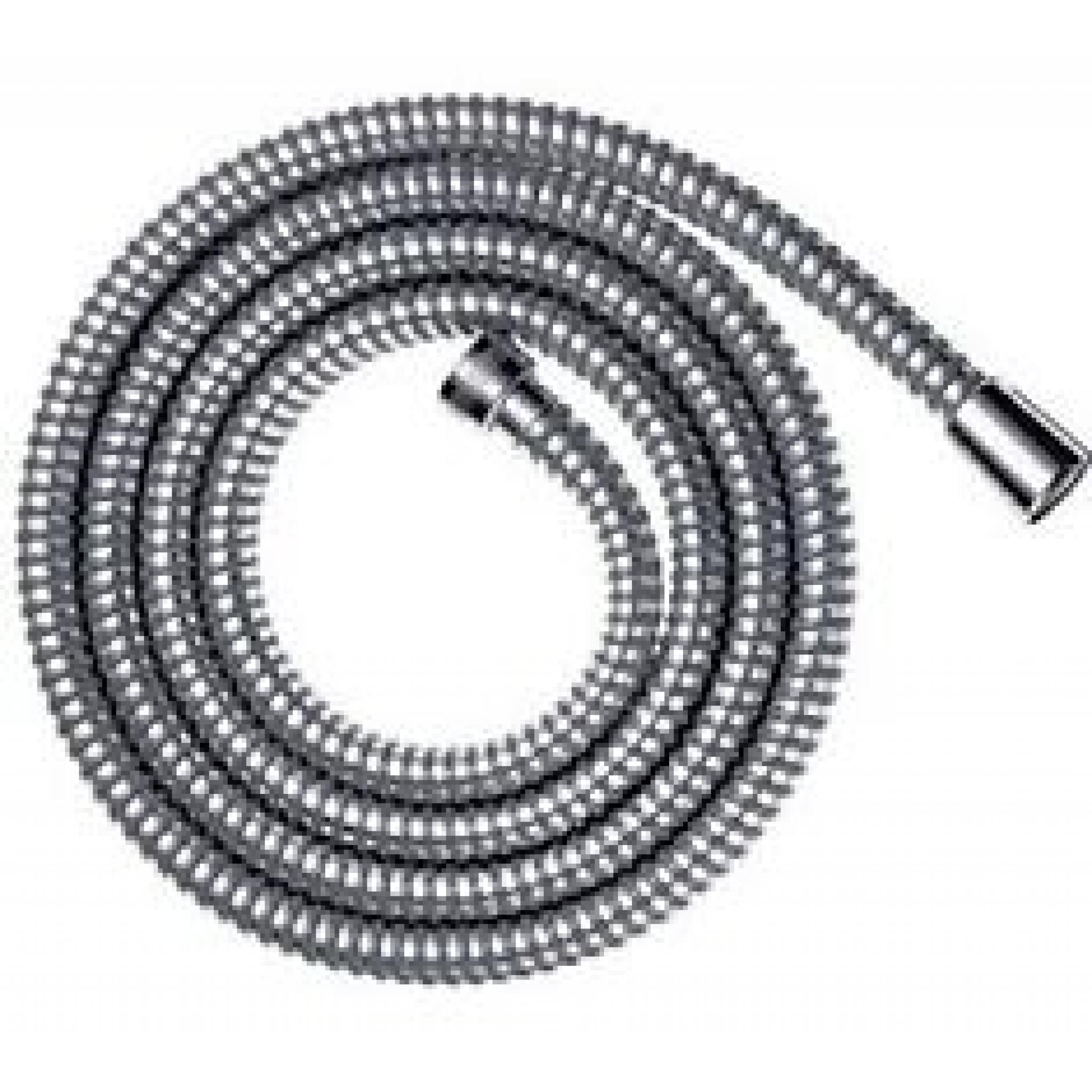 CHROME SHOWER HOSE PIPE HIGH FLOW 8MM BORE X 1.5m long
