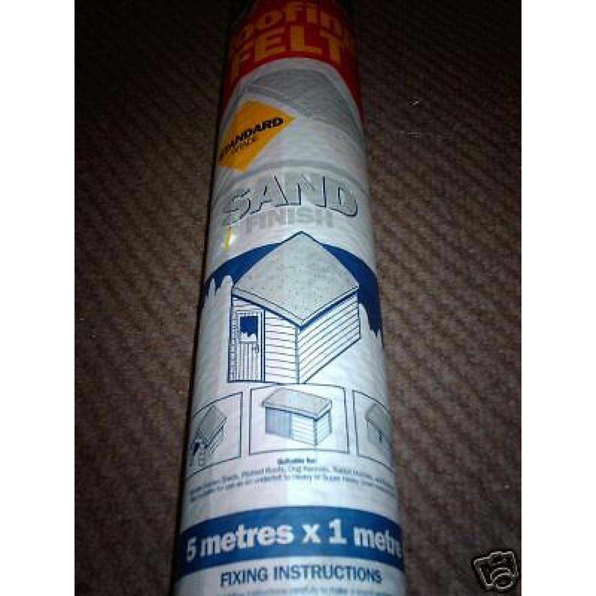 Shed Roofing Felt 5m x 1m Standard Grade Sand Finish Kennel Roof Rabbit