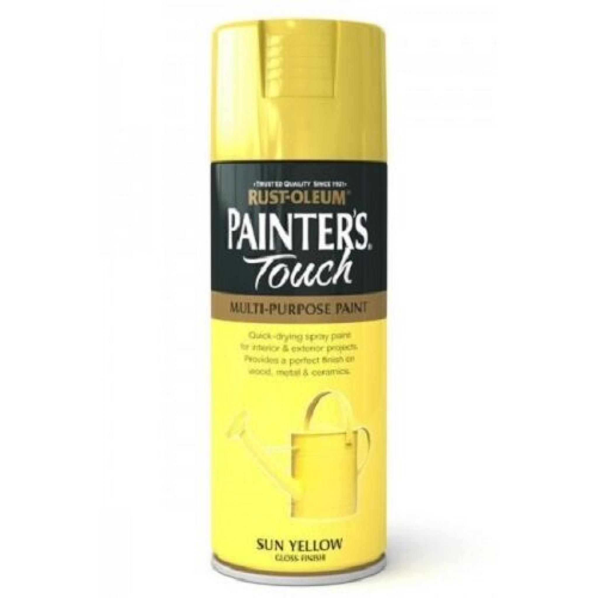 Sun Yellow Gloss Fast Dry Spray Paint Aerosol 400ml