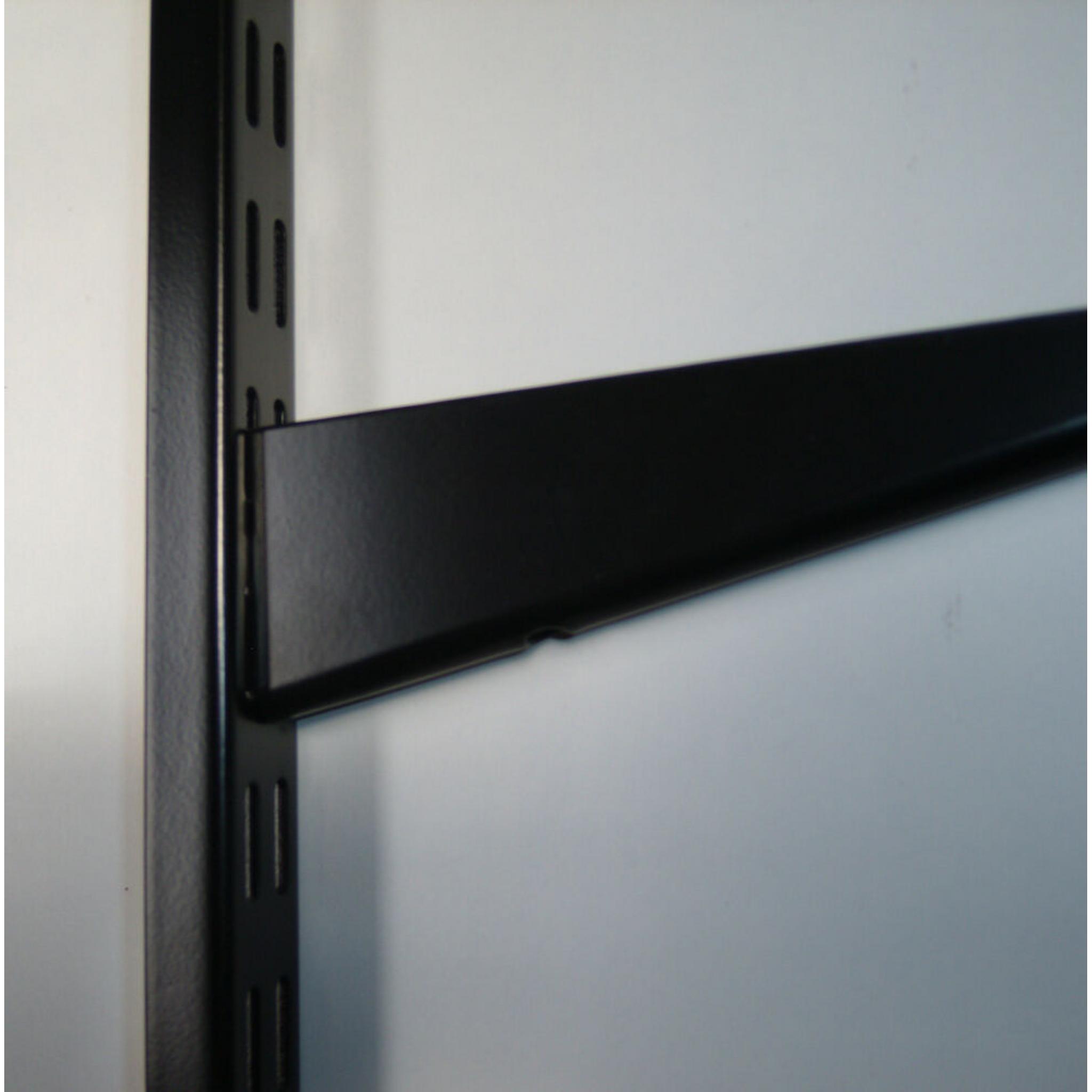 NEW White Black Brown Twin Slot Shelving Uprights & Shelf Brackets