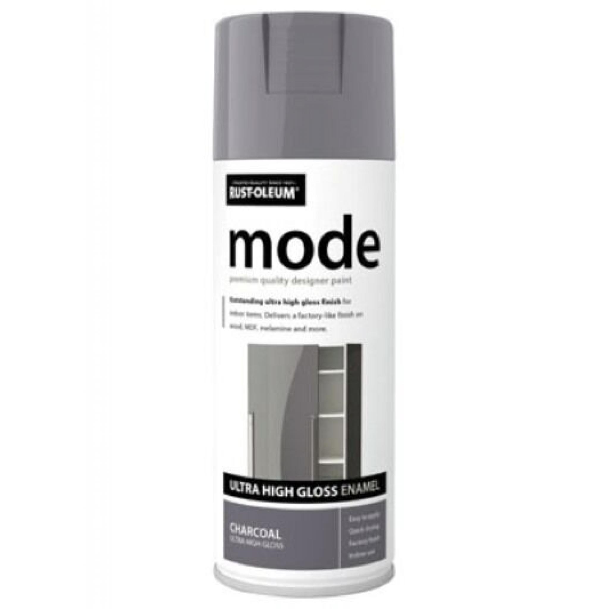 MODE CHARCOAL HIGH GLOSS RUSTOLEUM Fast Dry Spray Paint Aerosol 400ml