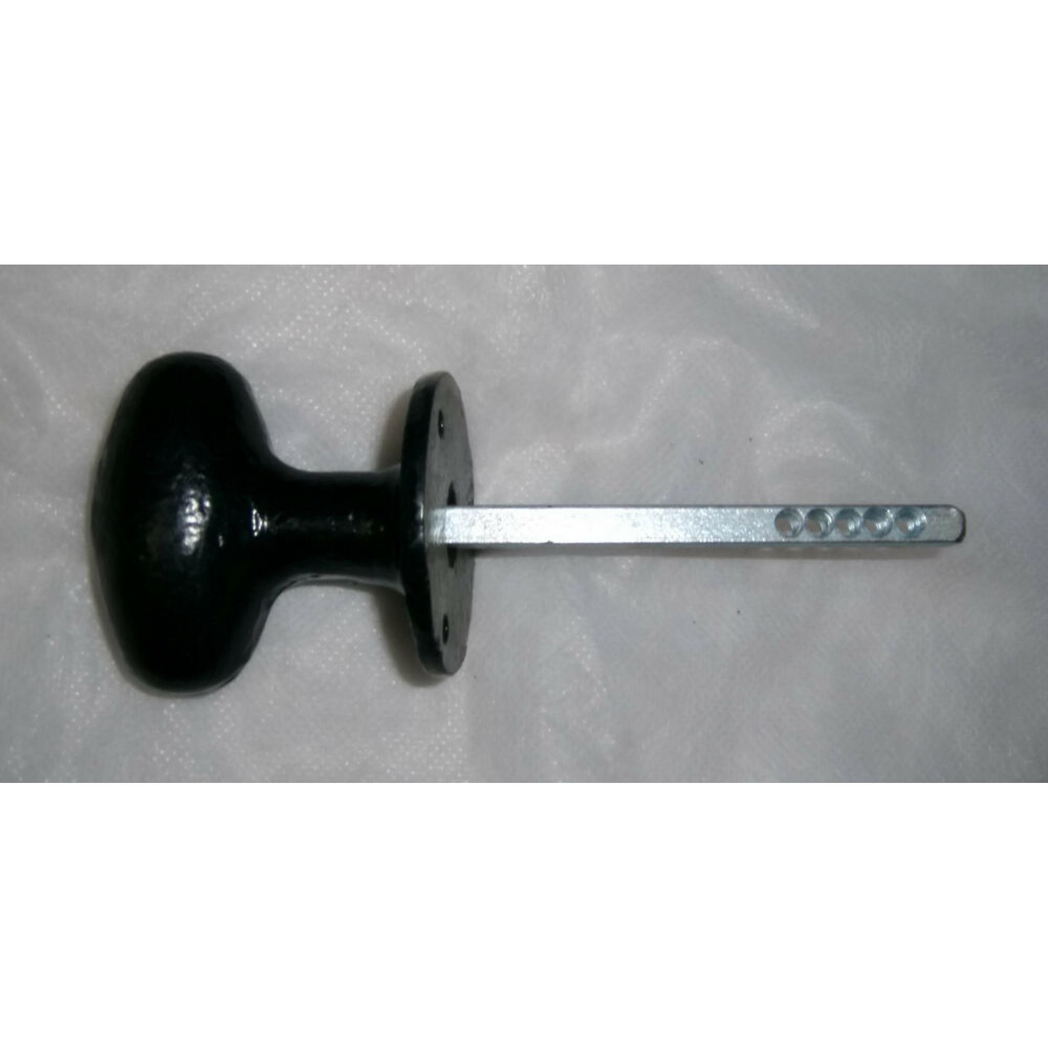 Black Antique Cast Wrought Iron Oval Rim mortice Knob Door Knobs