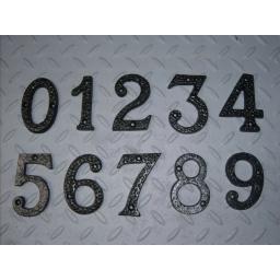 NEW 3" inch Metal Black Wrought Iron Numbers House Door Sign 1 2 3 4 5 6 7 8 9 0