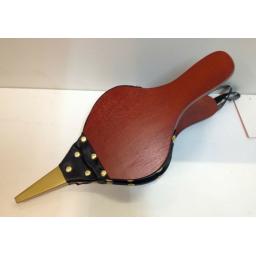 !!NEW!! Traditional Fire Bellows Red Mahogany Colour with Brass Rivets 16"