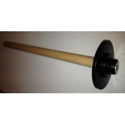Coopers Style Toilet Plunger 4" Rubber Diameter 17" Long Wooden Handle Pipe Tube