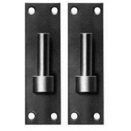 2 x 12.5mm 1/2" Hook on Plate Gate Band Hinge Pin BLACK Colour Heavy Duty 1 Pair