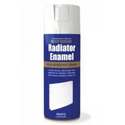 RADIATOR ENAMEL WHITE GLOSS RUST-OLEUM Fast Dry Spray Paint Aerosol 400ml