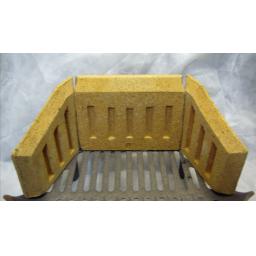 Fire Brick Set Sides & Back 8, 9, 10, 11" inch for Coal Solid Fuel Grate Burner