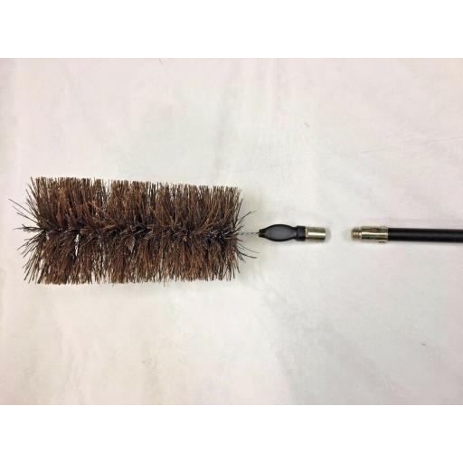 !!NEW!! 5" Inch FITS DRAIN RODS Flue Brush Fire Chimney Soot Cleaning Sweeping
