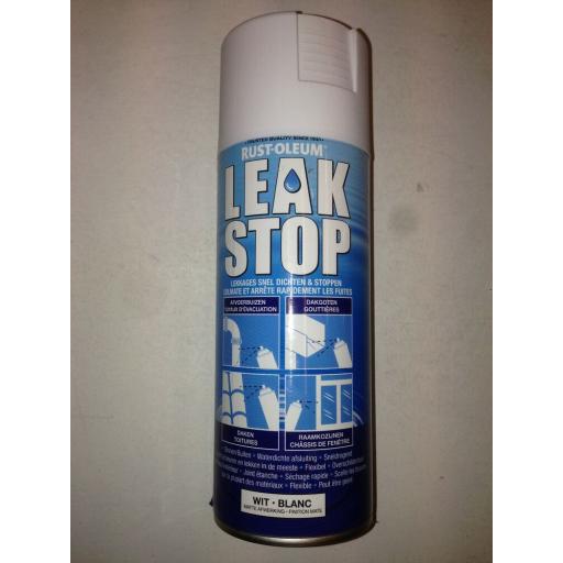 LEAK STOP WHITE MATT PRIMER RUST-OLEUM Fast Dry Spray Paint Aerosol 400ml