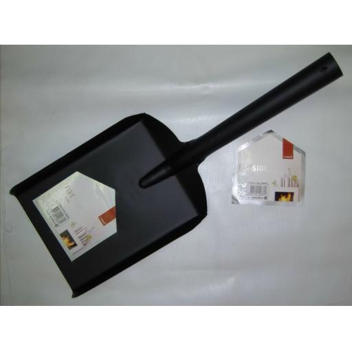 Deville Strong Satin Black 6.5" Fire Shovel for Ash Coal Logs Soot Scoop Spade