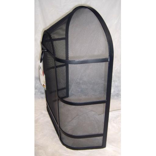 Deville Heavy Duty Round Top Fire Screen Spark Guard 24"x21" with carry ring