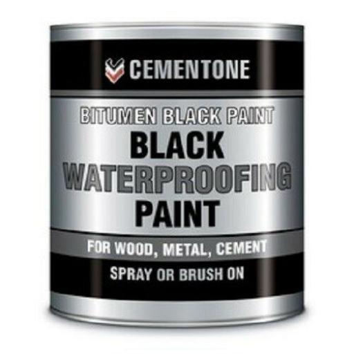 Black Bitumen Paint 1 litre waterproof roofing