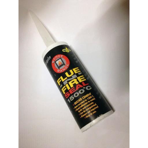 Silicate Cement Flue Seal Silicone 1500°C Fire Proof Sealant, Wood Burning Stove