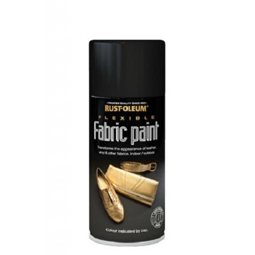 FLEXIBLE FABRIC PAINT BLACK RUST-OLEUM Toy Safe Vinyl Spray Paint Aerosol 150ml
