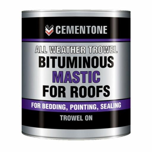 Black Bitumen Trowel Mastic 1 litre sealing roofing