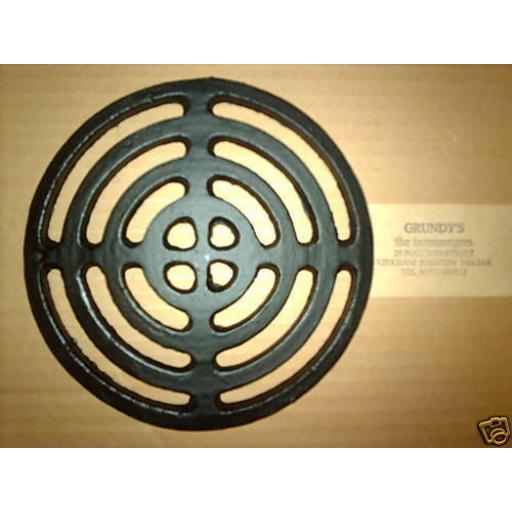 7.75" ROUND Cast Iron Gully Grid Driveway Drain Cover