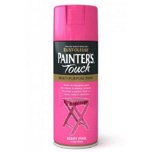 Berry Pink Gloss Fast Dry Spray Paint Aerosol 400ml