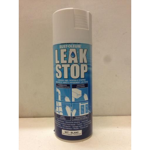 LEAK STOP WHITE MATT PRIMER RUST-OLEUM Fast Dry Spray Paint Aerosol 400ml