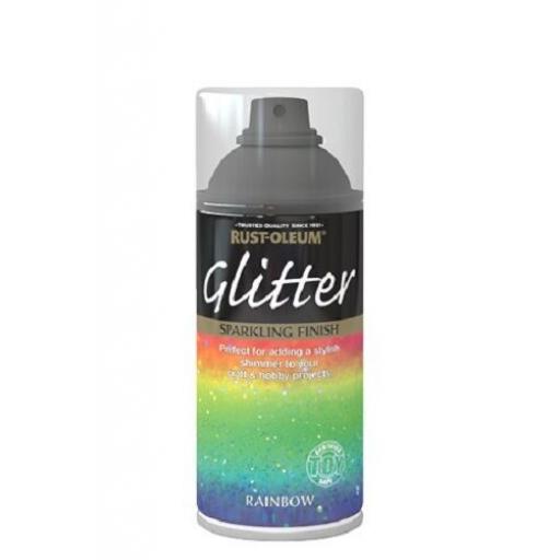 RAINBOW GLITTER SPARKLING FINISH RUST-OLEUM Toy Safe Spray Paint Aerosol 150ml