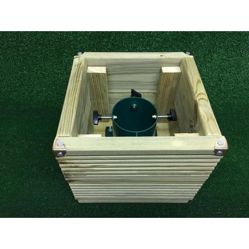 Luxury Wooden Christmas Tree Stand 30cm Square up to 4.5" Trunk Real