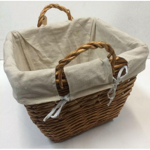 Square B Sizes Heavy Duty Hand Made Wicker Coal Fire Log Laundry Storage Basket