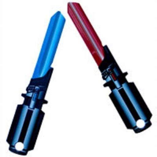 2 x Star Wars Lightsaber Blank Key fits Yale 1A/U6D red blue The Force Awakens