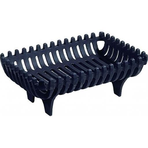18" Cromwell Cast Iron Fire Grate Dog Basket for real Coal Log Solid Fuel 4 Legs