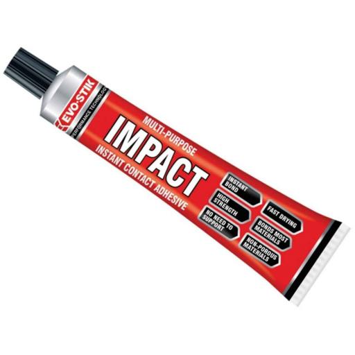 EVO STIK IMPACT 30g Tube Stick Contact Adhesive Glue