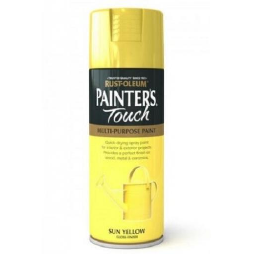Sun Yellow Gloss Fast Dry Spray Paint Aerosol 400ml