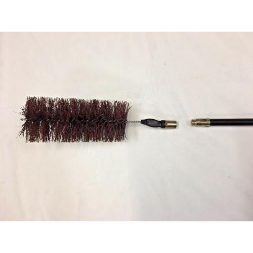 !!NEW!! 4" Inch FITS DRAIN RODS Flue Brush Fire Chimney Soot Cleaning Sweeping